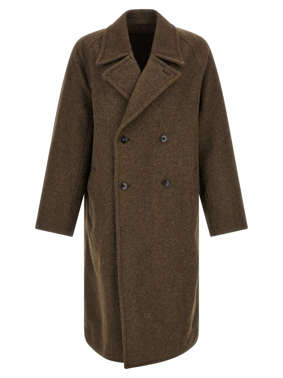 Lemaire Brown Wool Coat