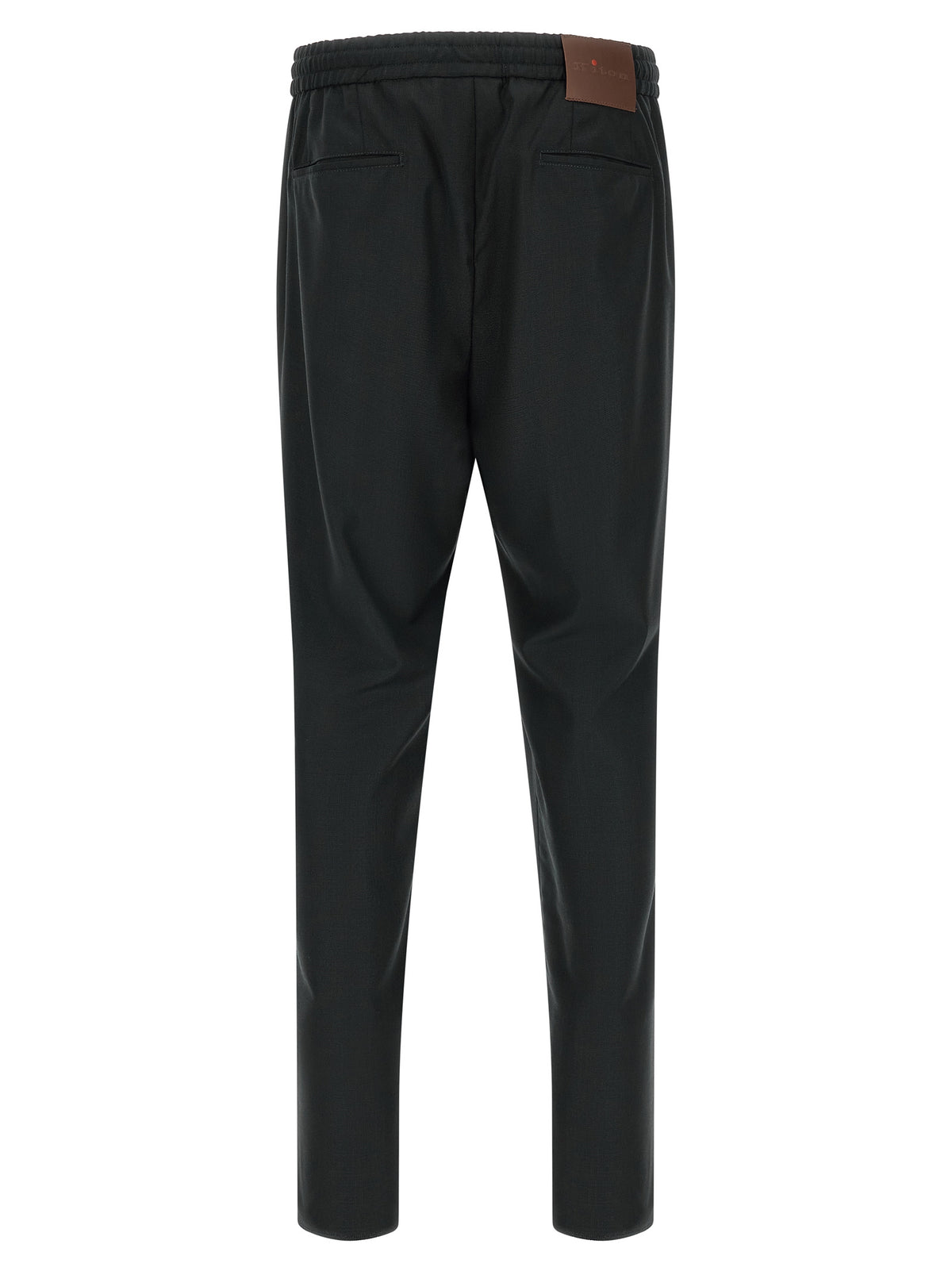 Gray Wool Casual Pants