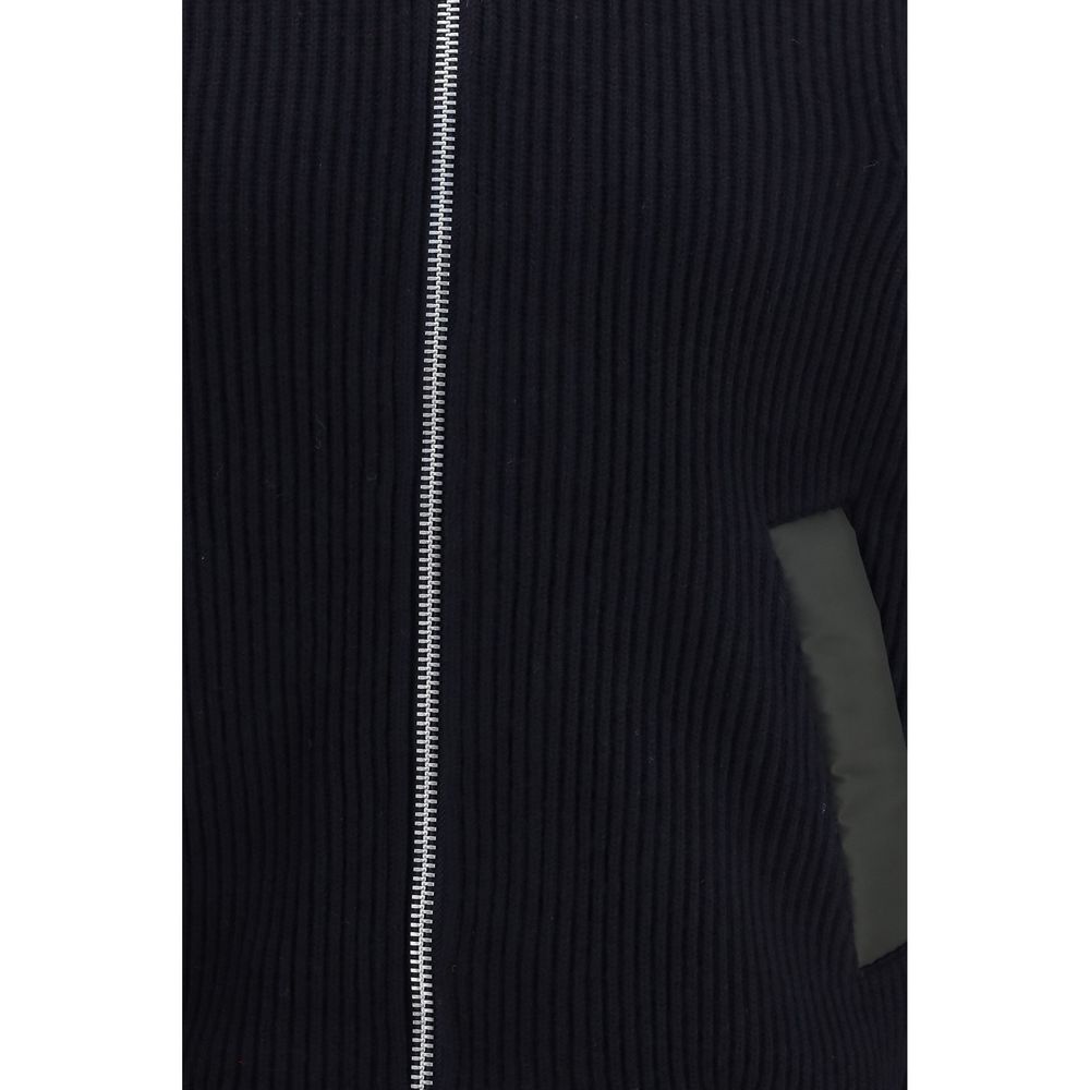Sacai Blue Wool Sweatshirt