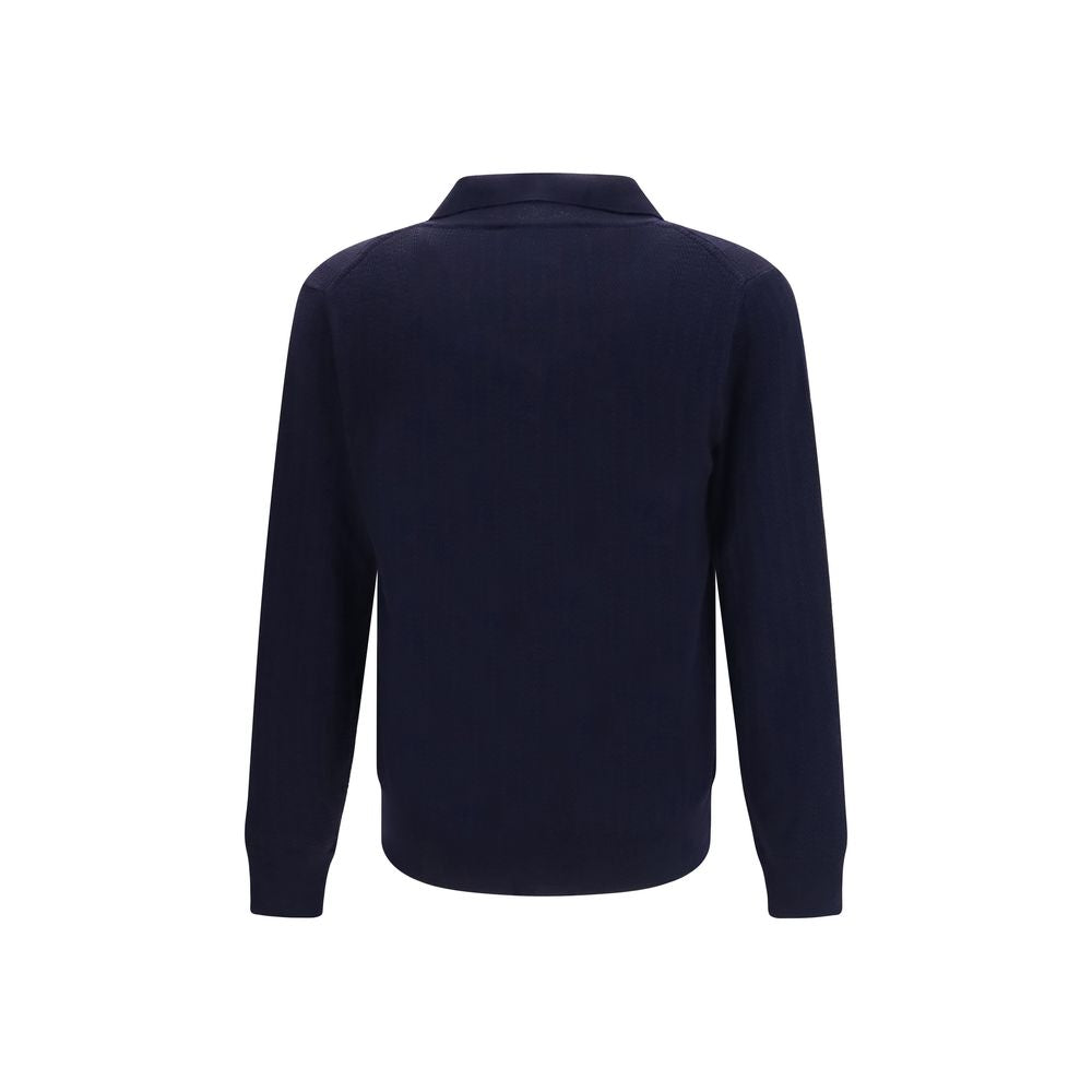 Brooksfield Blue Wool Sweatshirt