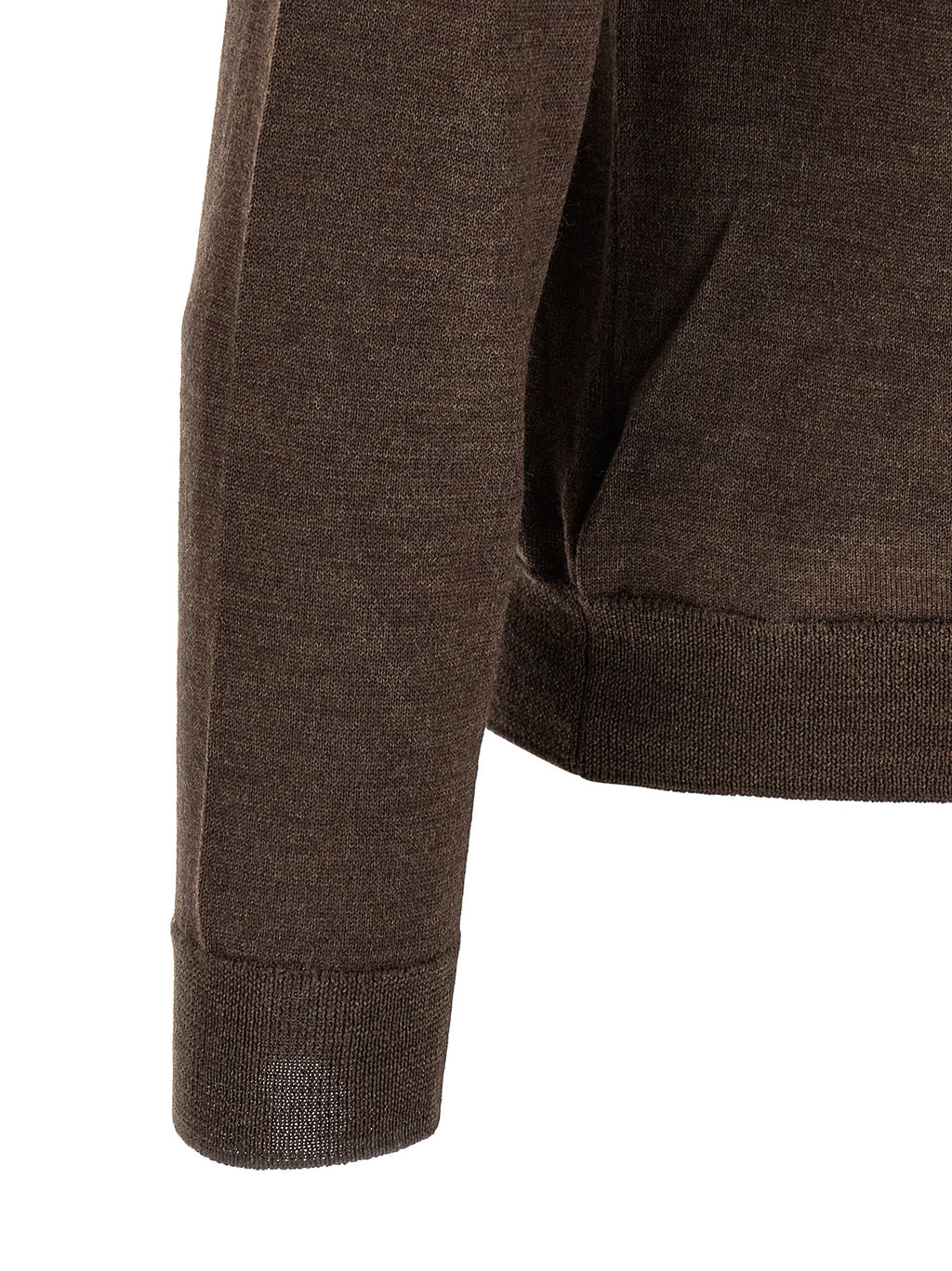Brown Virgin Wool Cardigan