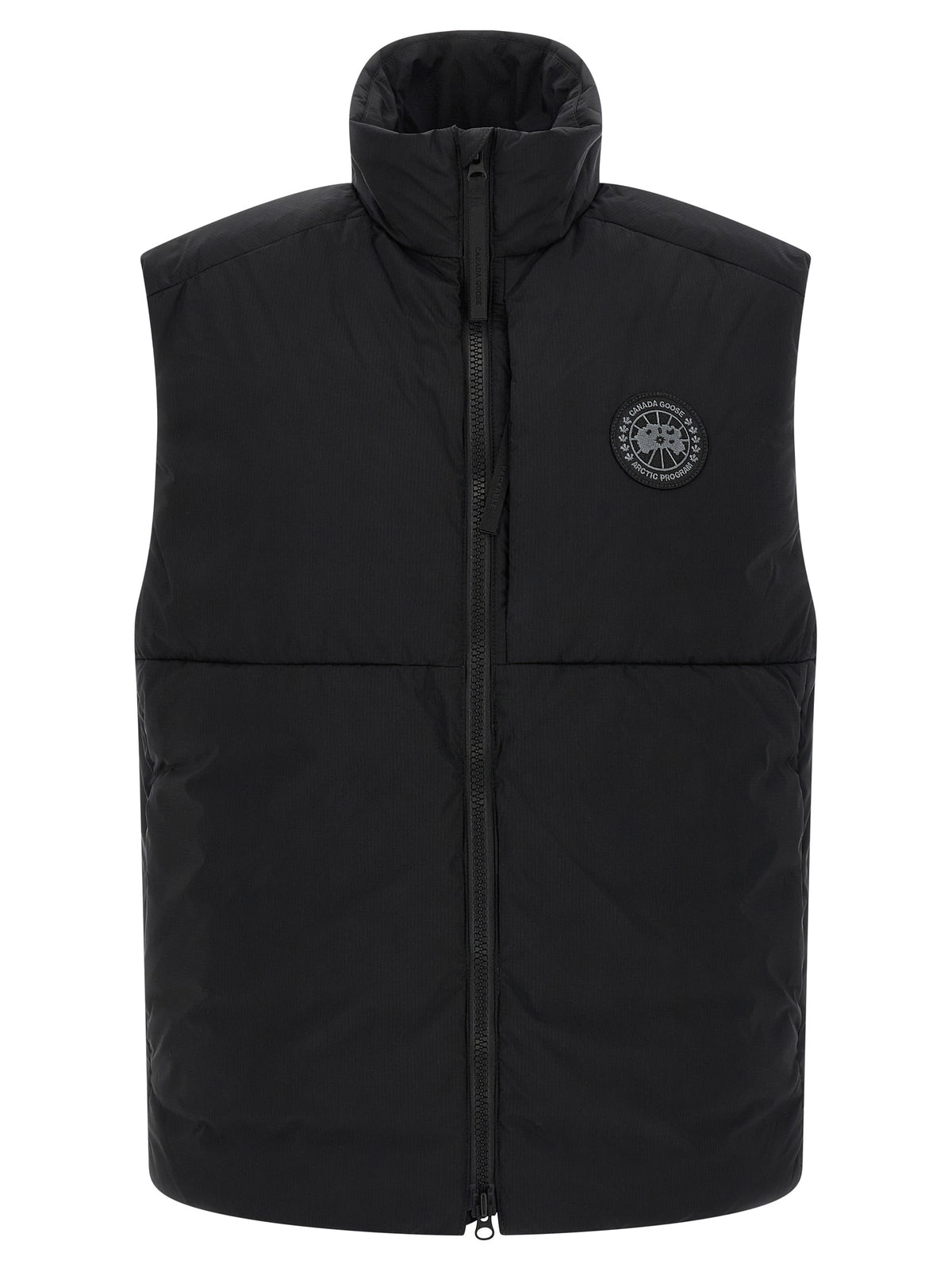 Black Polyamide Sleeveless Jacket