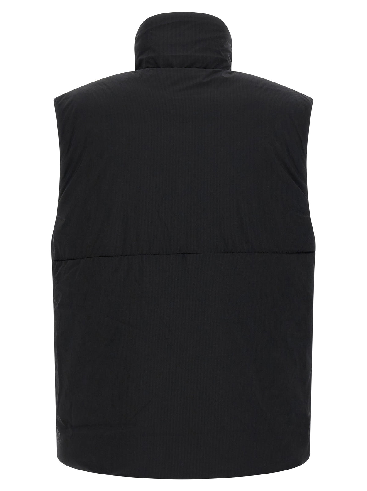 Black Polyamide Sleeveless Jacket