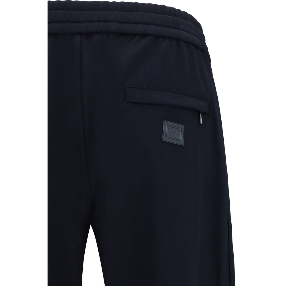 Dolce & Gabbana Blue Polyamide Track Pants