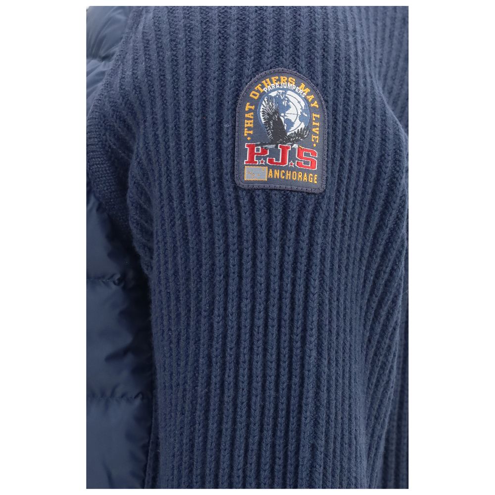 Parajumpers Blue Polyamide Long Jacket