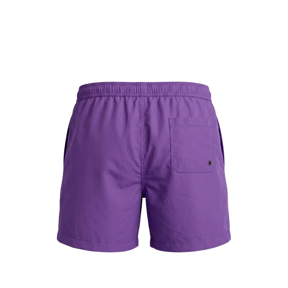 Trussardi Beachwear Purple Polyester Swim Shorts