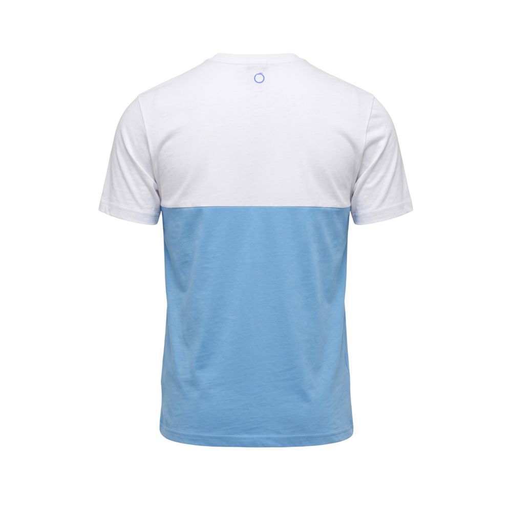 Trussardi Beachwear Light Blue Cotton T-Shirt