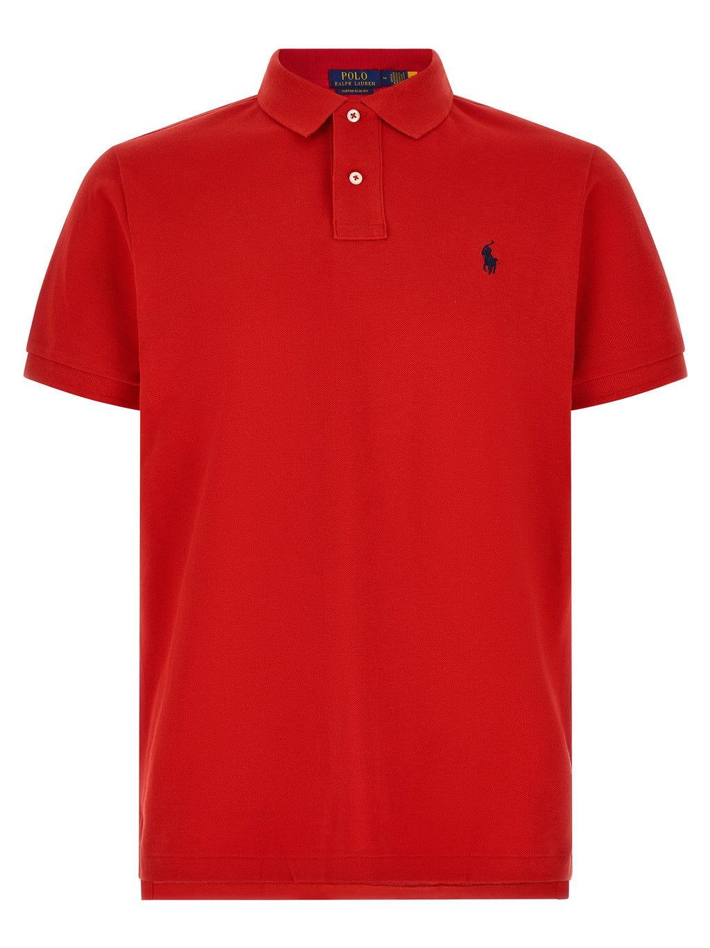 Red Cotton Polo Shirt