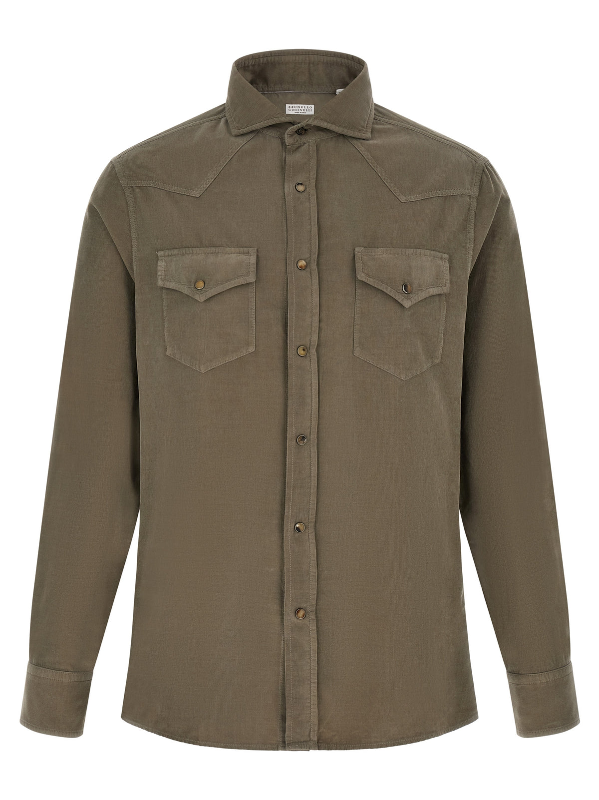 Brunello Cucinelli Bicolor Cotton Shirt