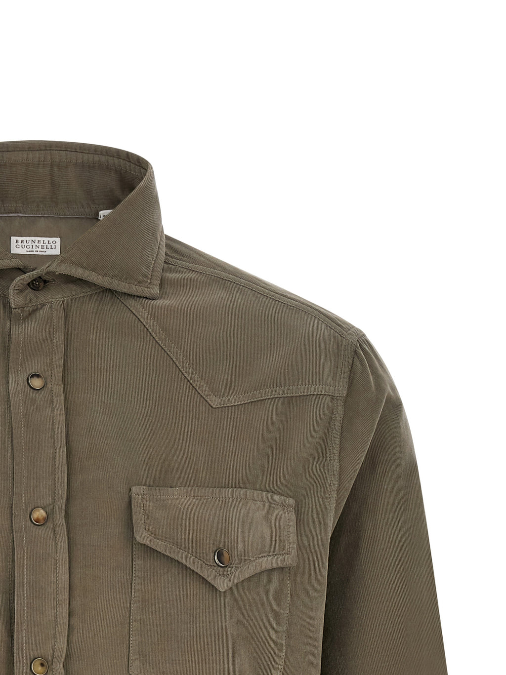 Brunello Cucinelli Bicolor Cotton Shirt