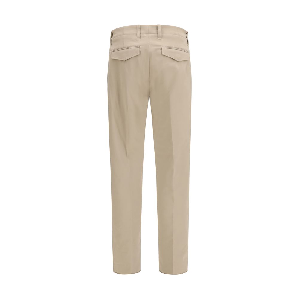 Lardini Beige Cotton Casual Trousers