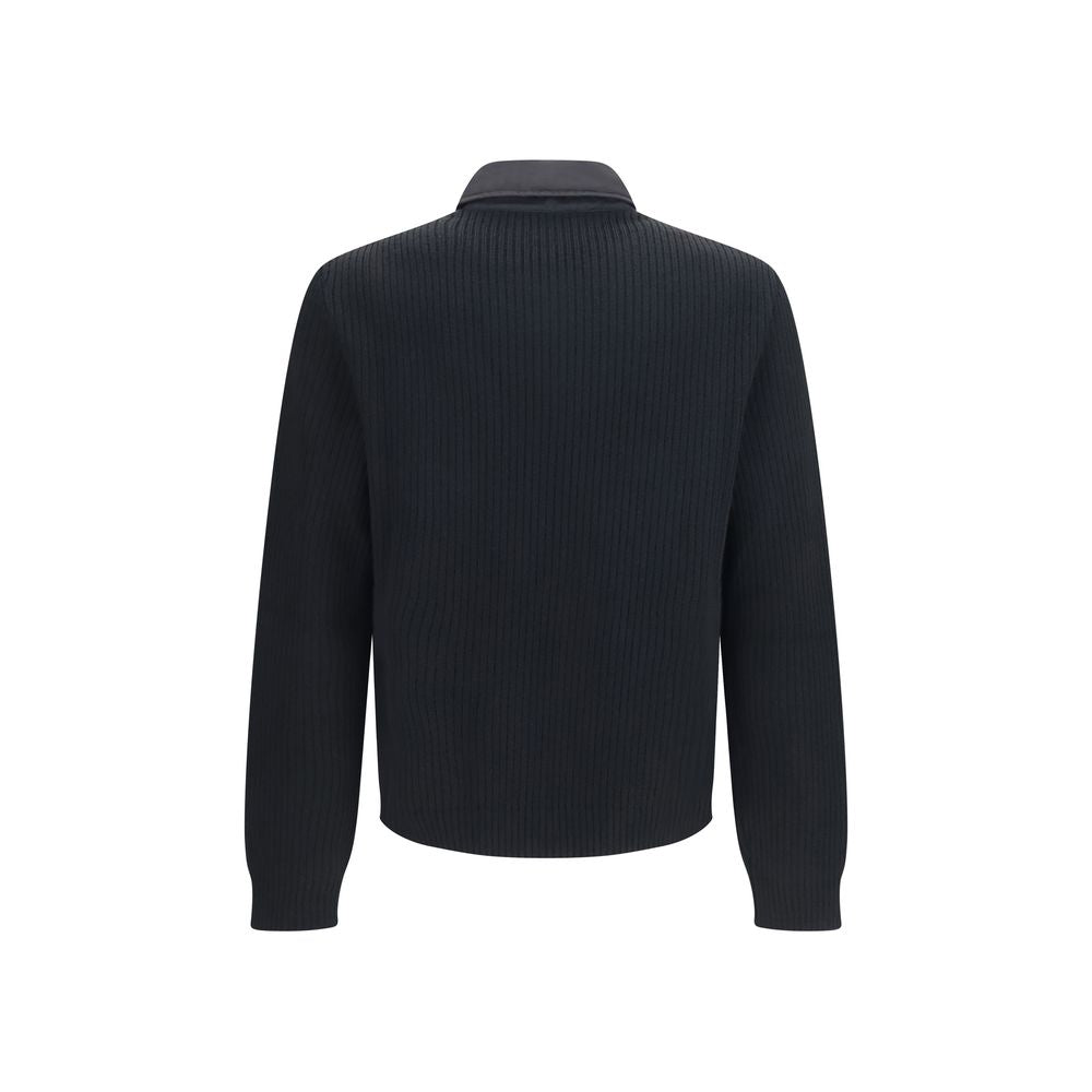 Prada Black Wool Long Jacket