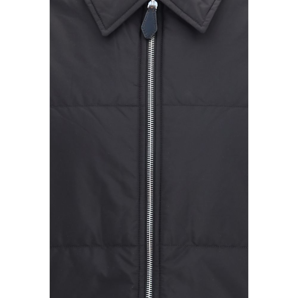 Prada Black Wool Long Jacket
