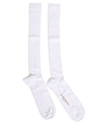 Men White Viscose Over The Calf Accessory Socks