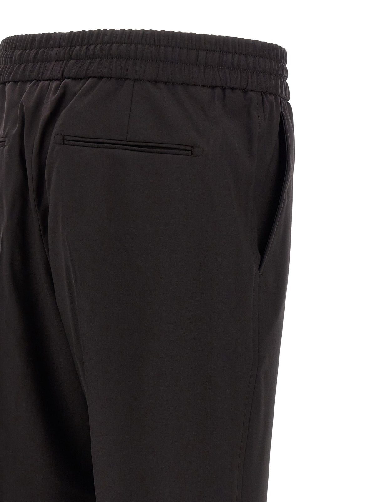 Brioni Brown Wool Casual Trousers