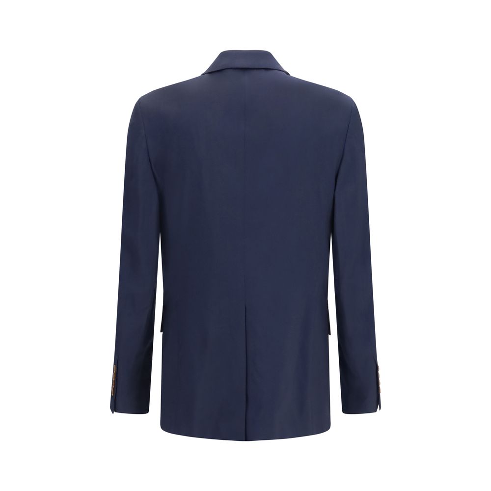 Vivienne Westwood Blue Wool Long Jacket