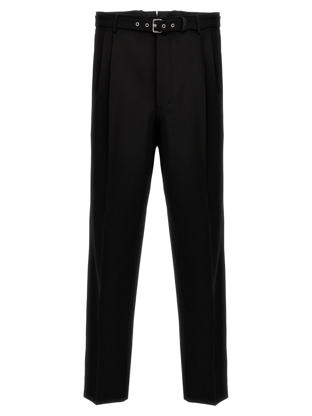 Prada Black Virgin Wool Dress Trousers