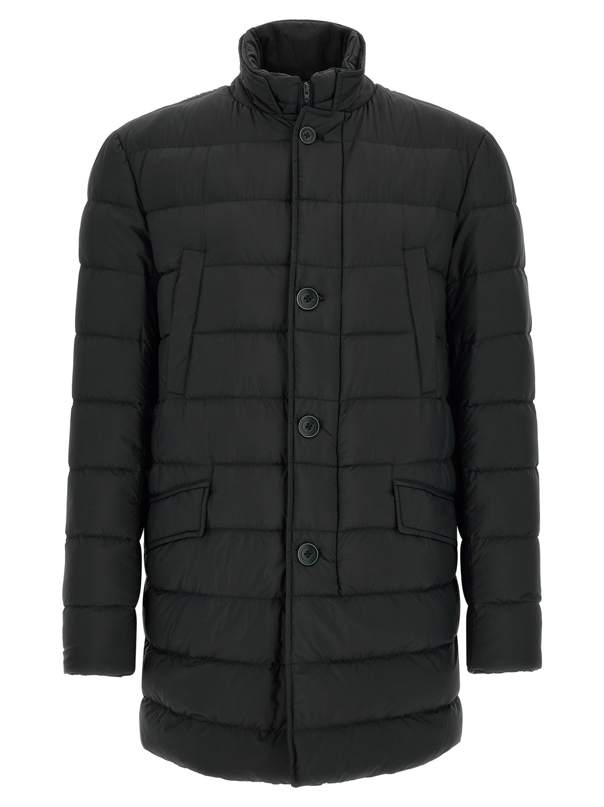 Herno Black Polyamide Long Jacket