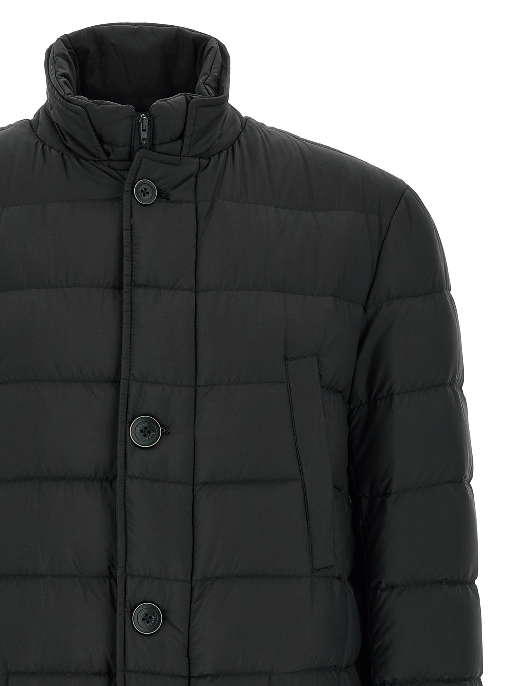 Herno Black Polyamide Long Jacket