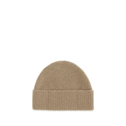 Ami Paris Beige Wool Beanie