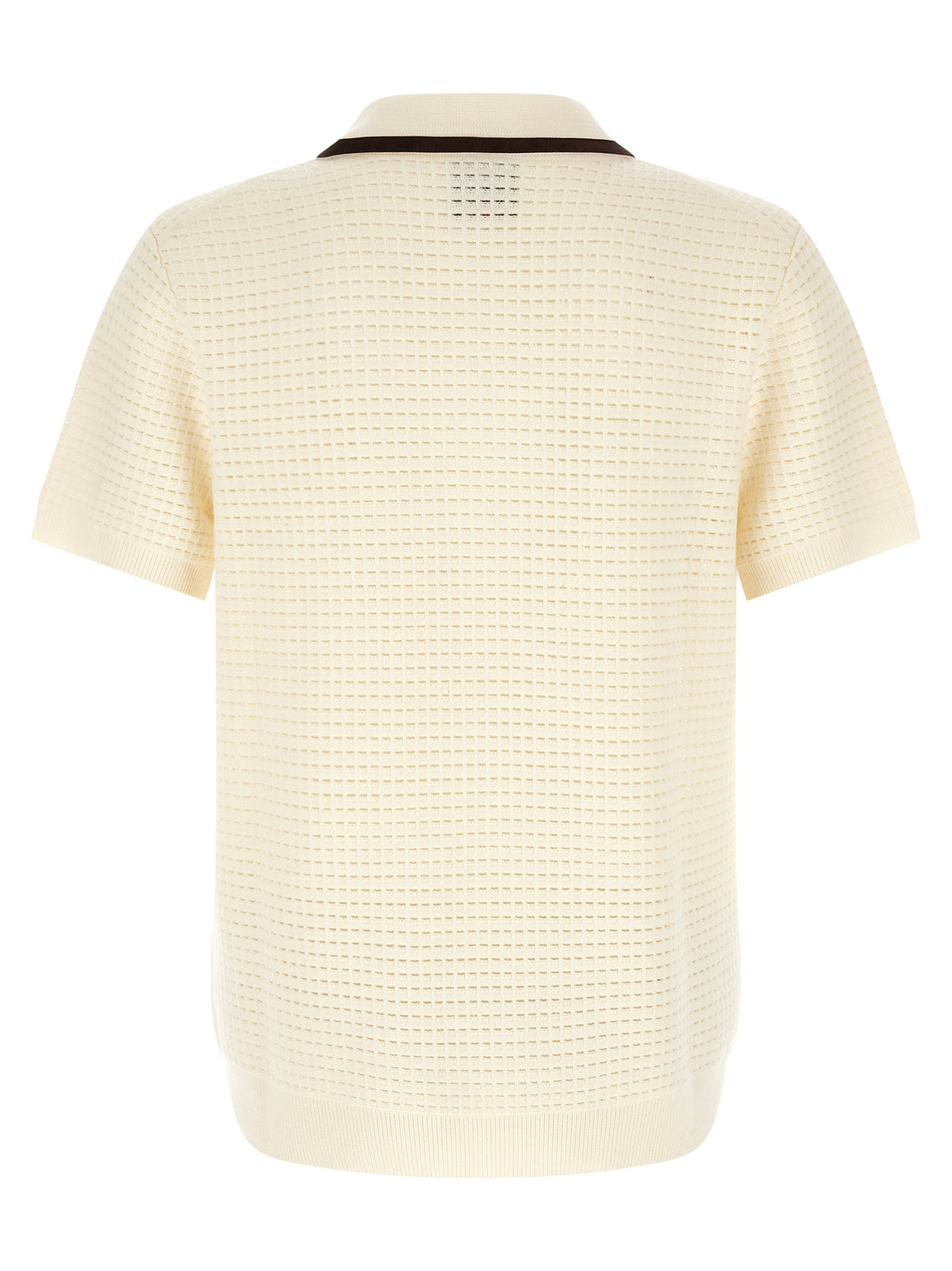 White Wool Polo Shirt