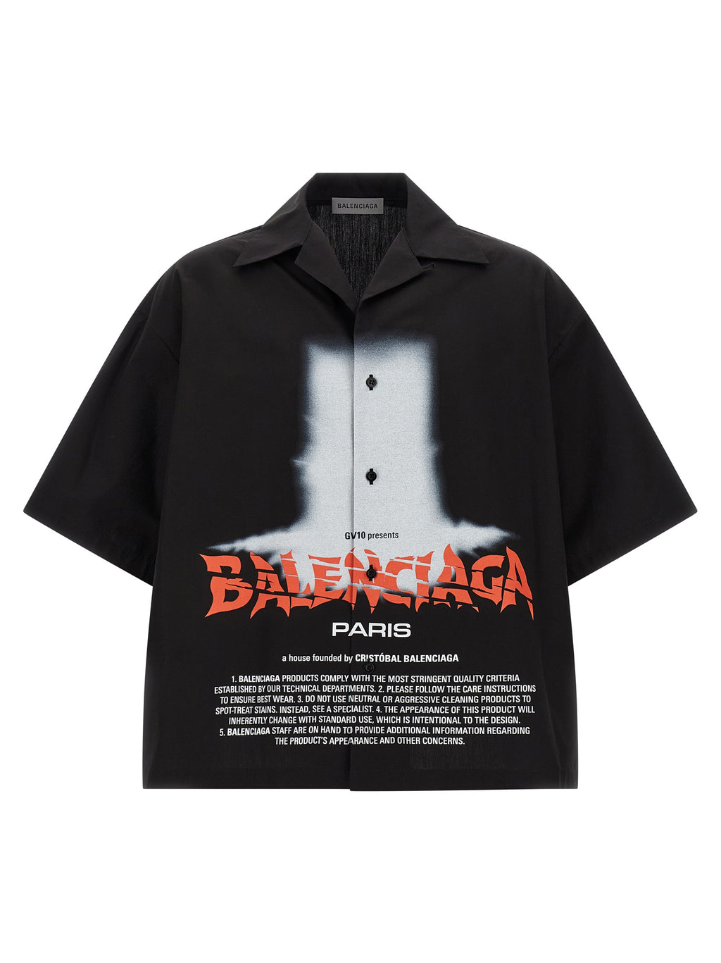 Balenciaga Black Cotton Shirt