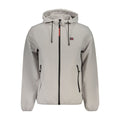 Gray Polyester Men's Jacket