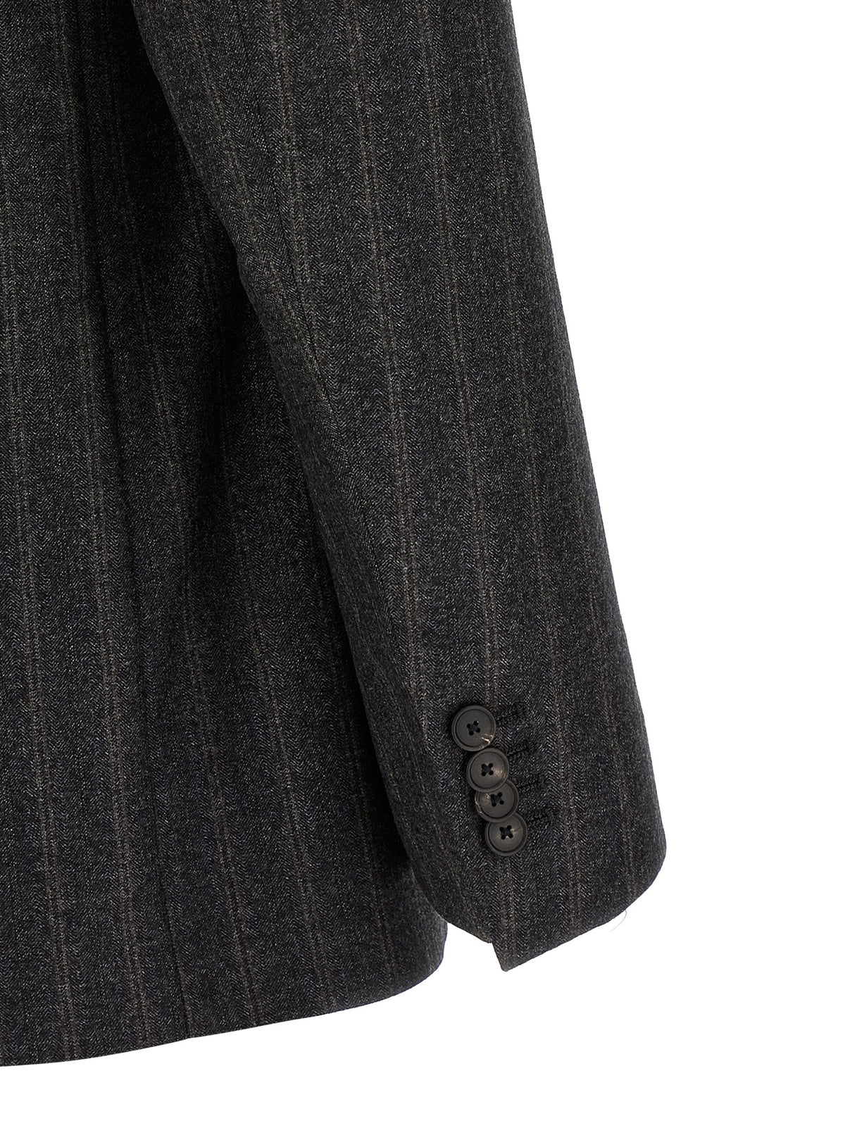 Gray Virgin Wool Two-Piece Suit