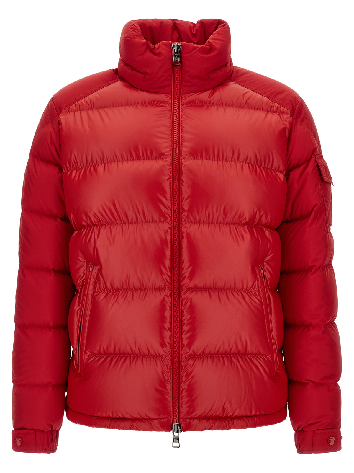 Moncler Red Polyester Long Jacket