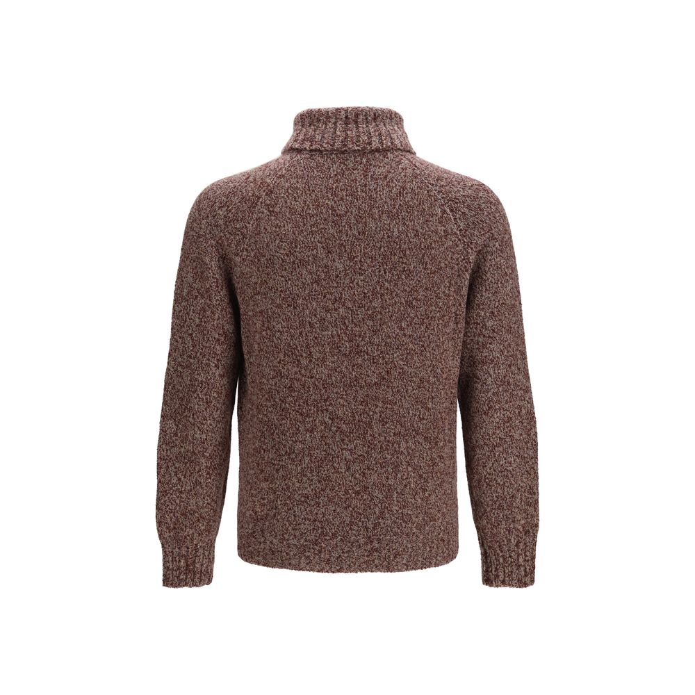 Brunello Cucinelli Bordeaux Wool Turtleneck