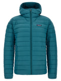 Blue Nylon Full-Length Jacket