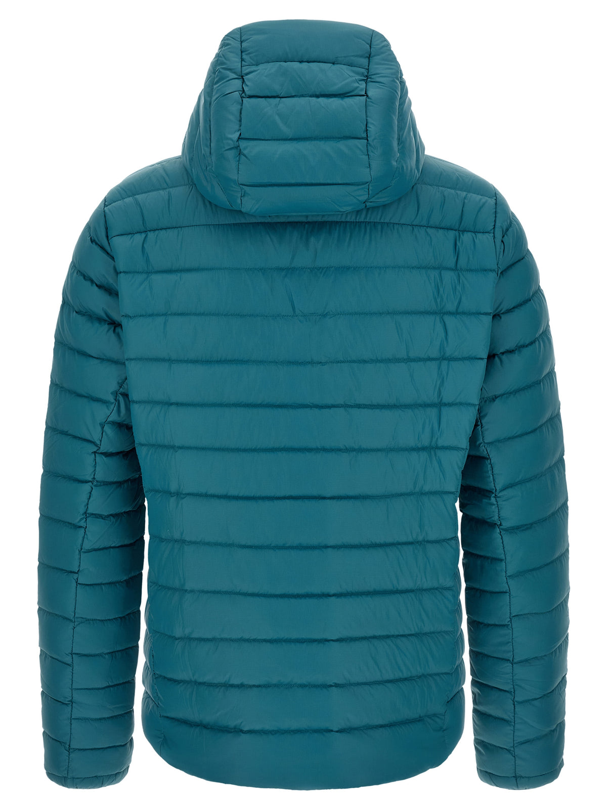 Blue Nylon Full-Length Jacket