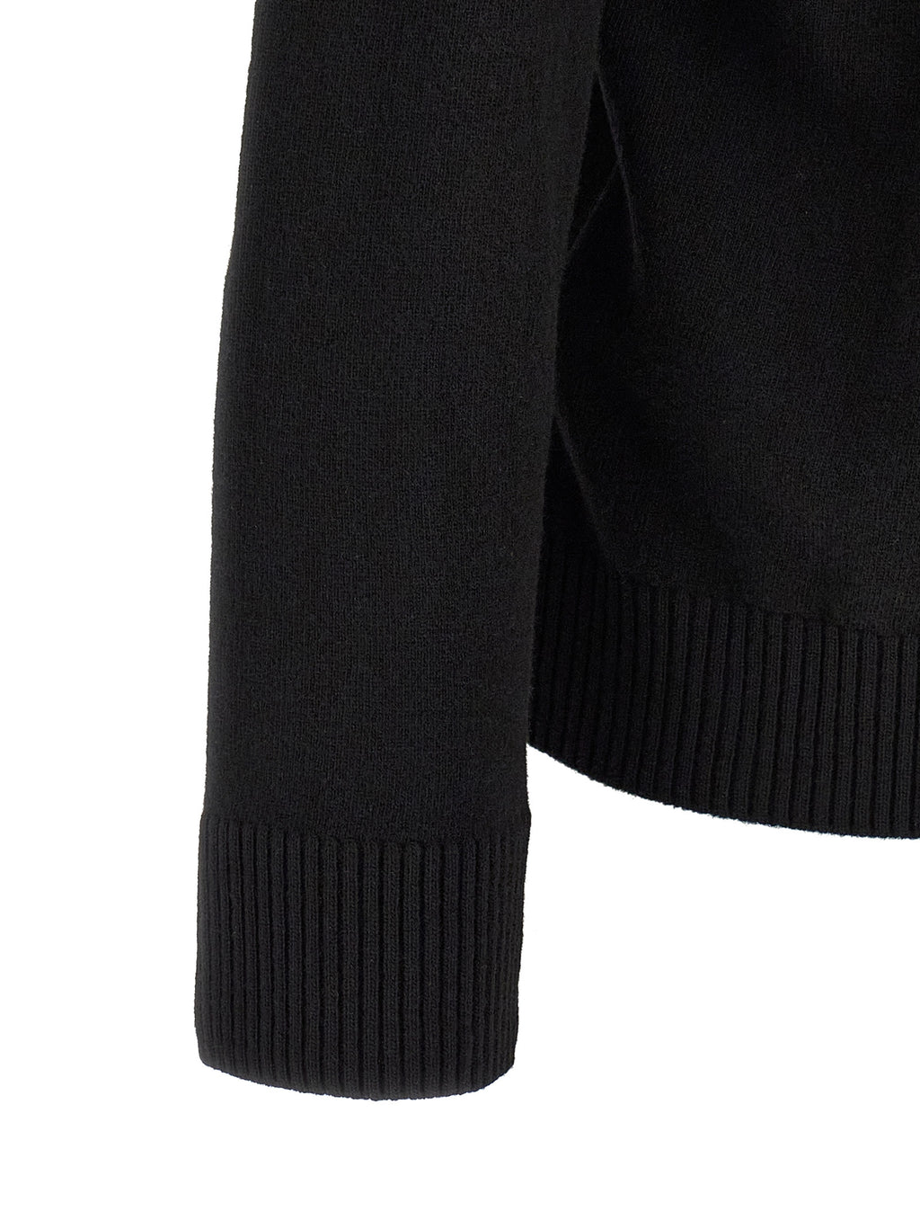 Black Virgin Wool Polo Shirt