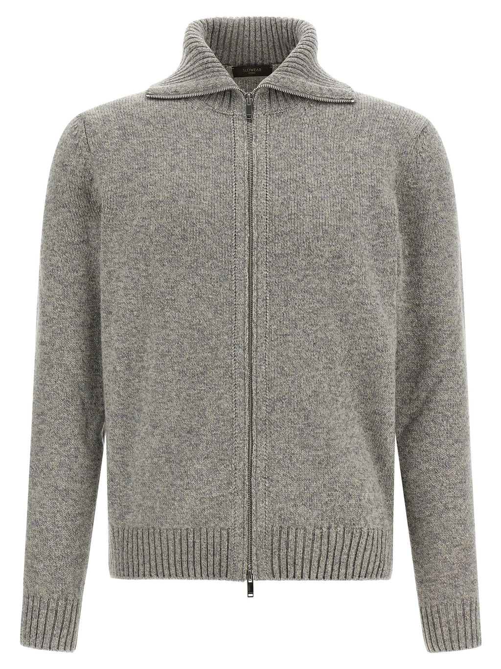 Gray Virgin Wool Cardigan