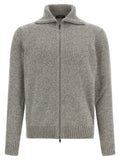 Gray Virgin Wool Cardigan
