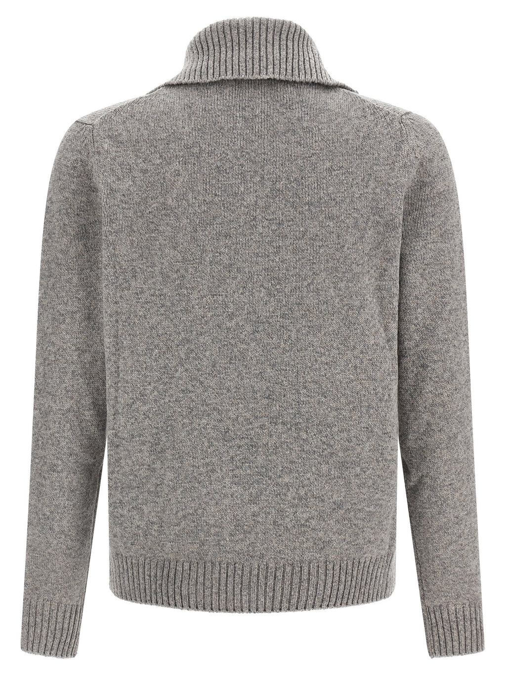 Gray Virgin Wool Cardigan