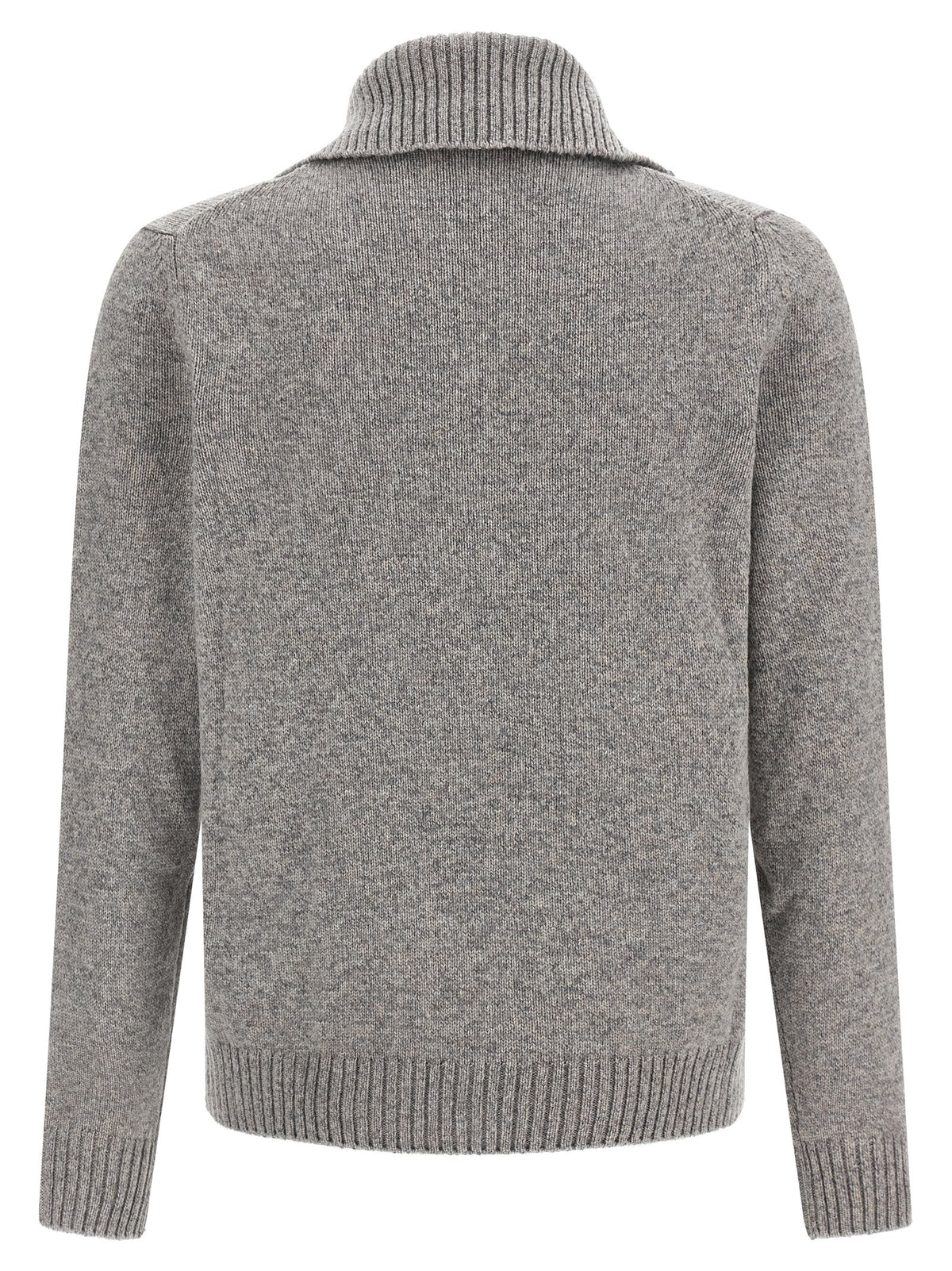 Gray Virgin Wool Cardigan