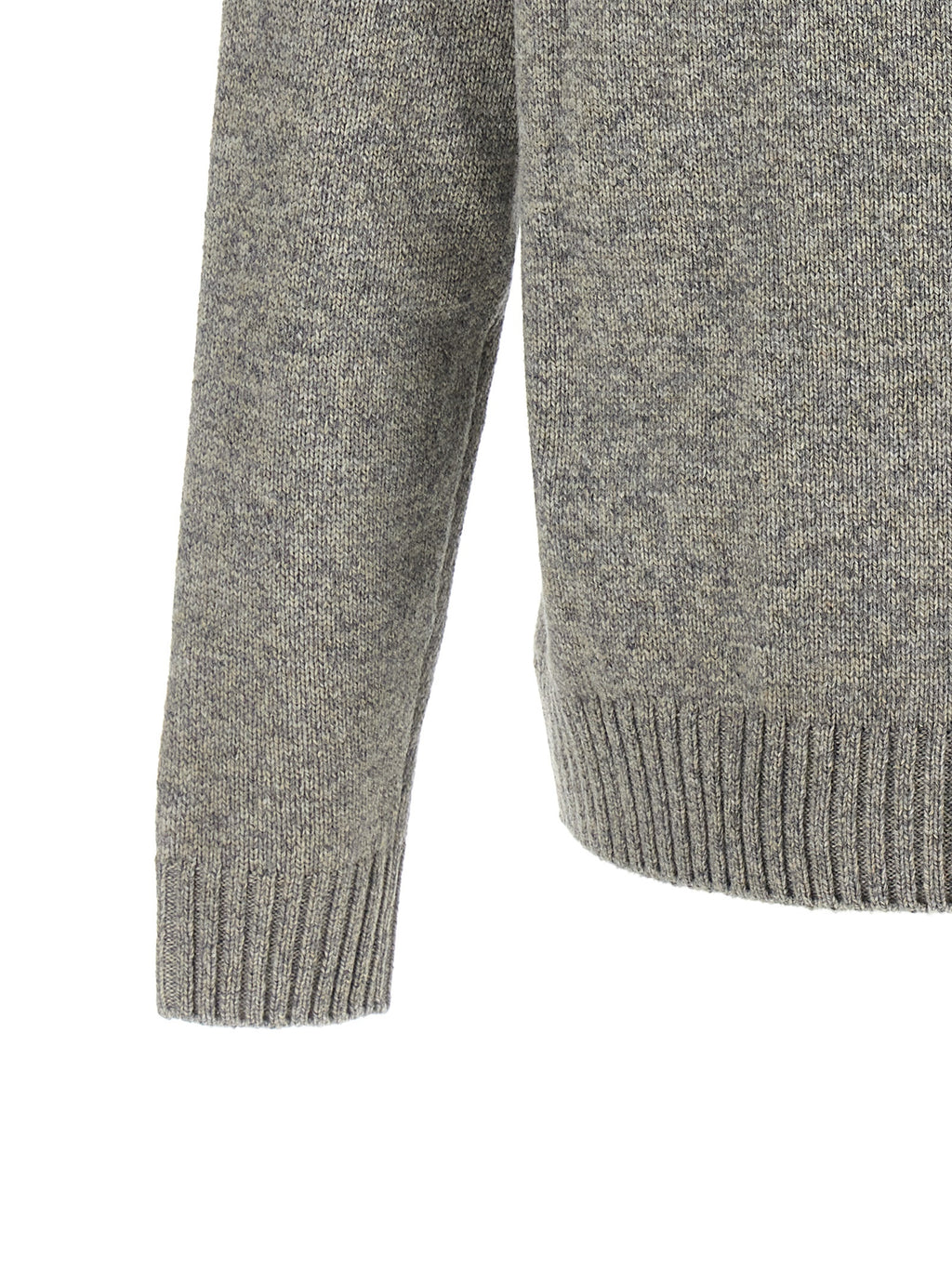 Gray Virgin Wool Cardigan