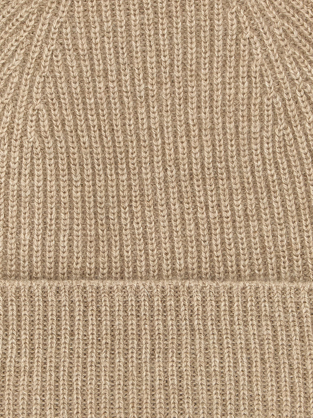 Beige Cashmere Beanie