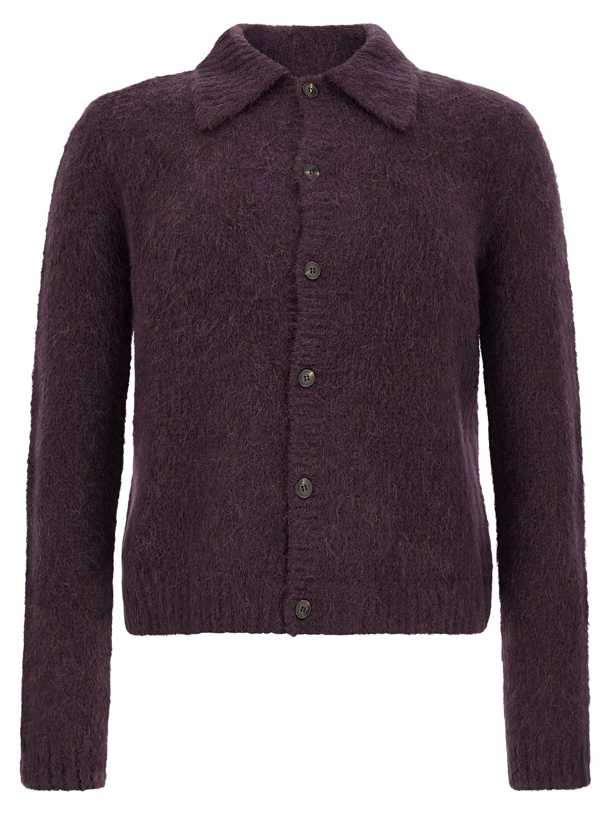 Purple Wool Cardigan