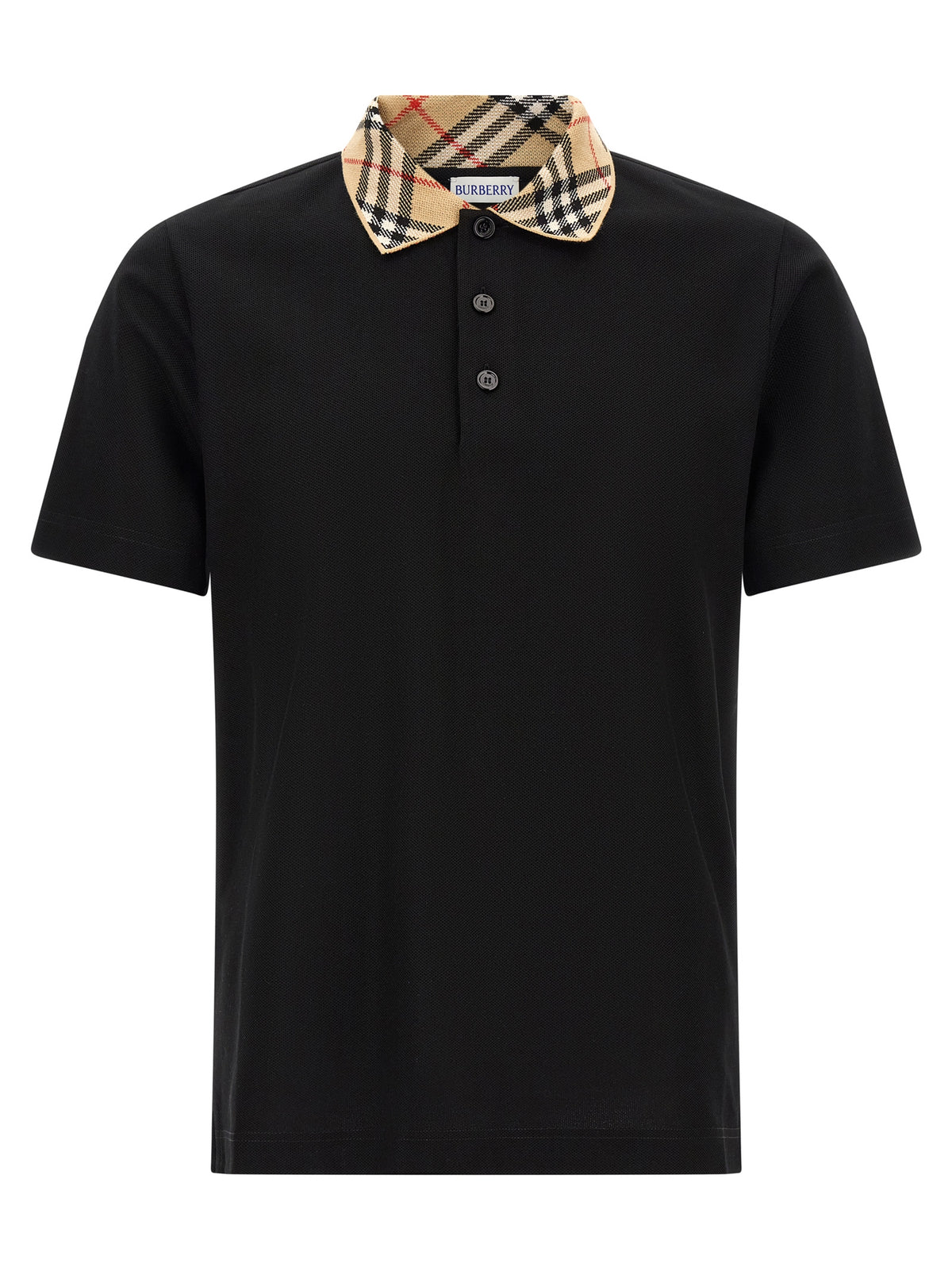 Black Cotton Polo Shirt