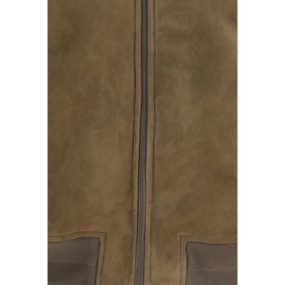 Salvatore Santoro Brown Lambskin Long Jacket