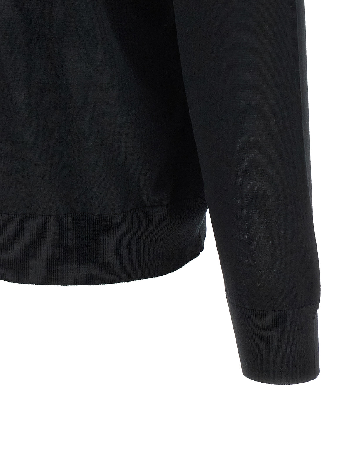 Black Wool Cardigan