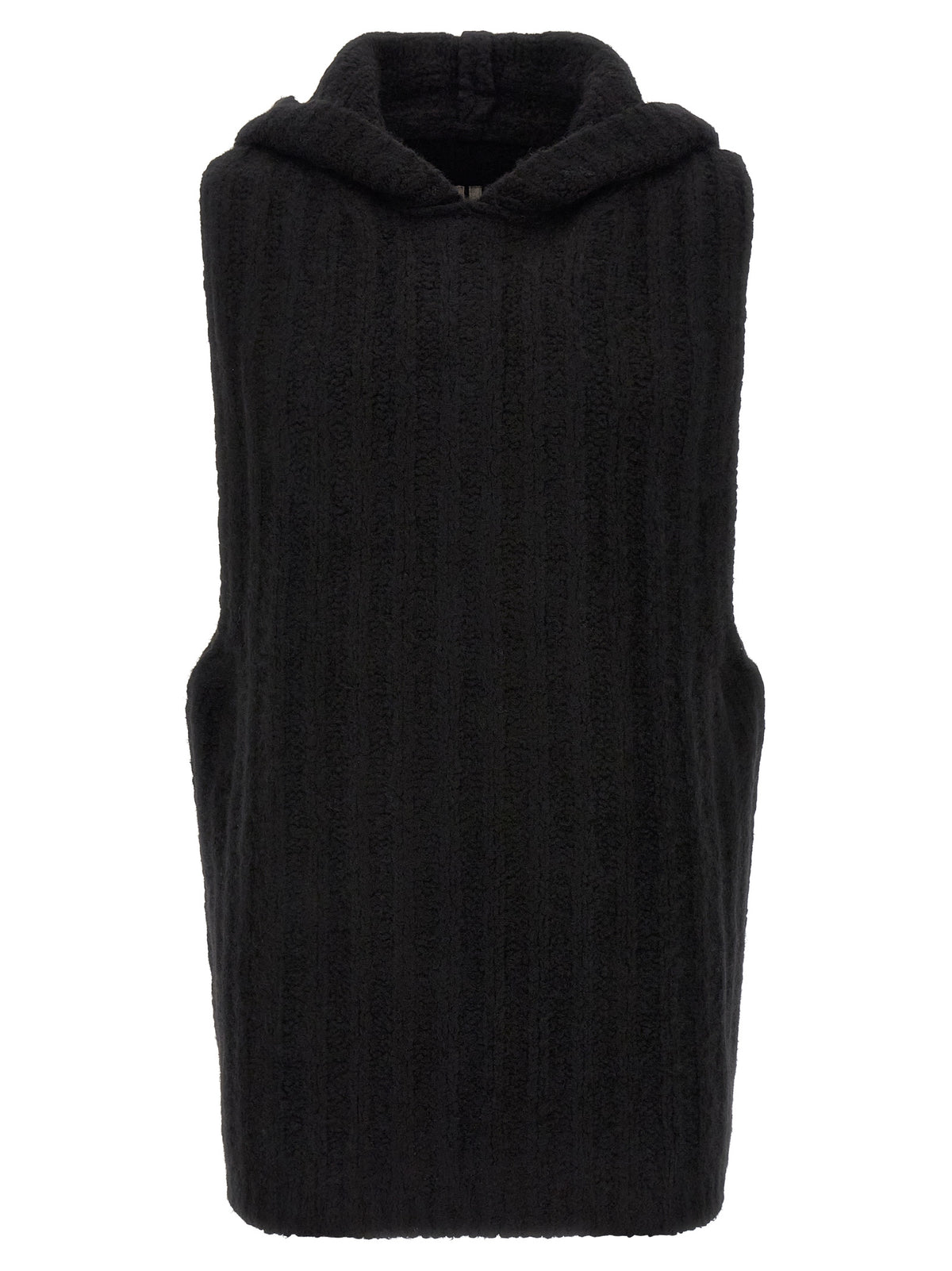 Black Cashmere Sleeveles Sweater
