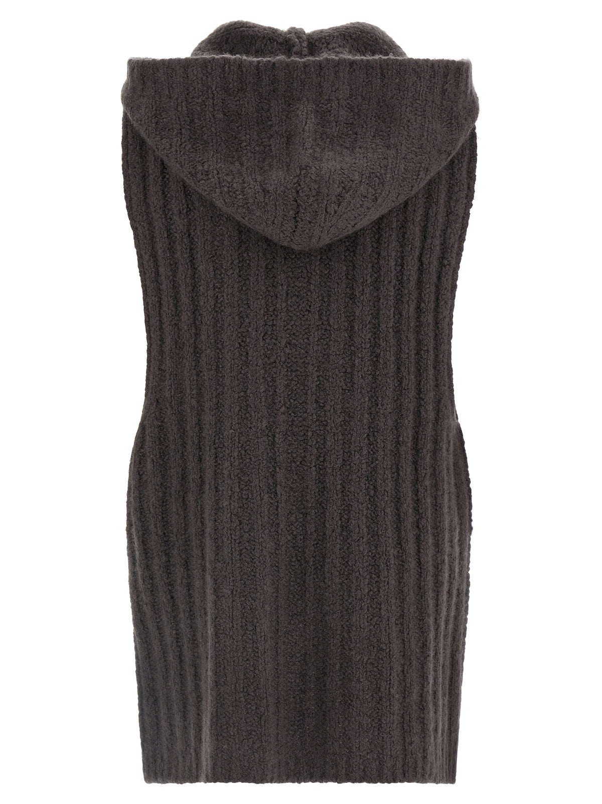 Gray Cashmere Sleeveles Sweater