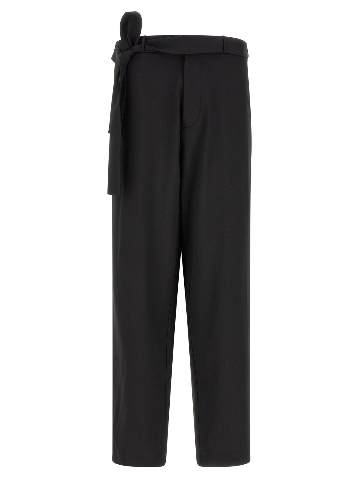Black Virgin Wool Dress Pants