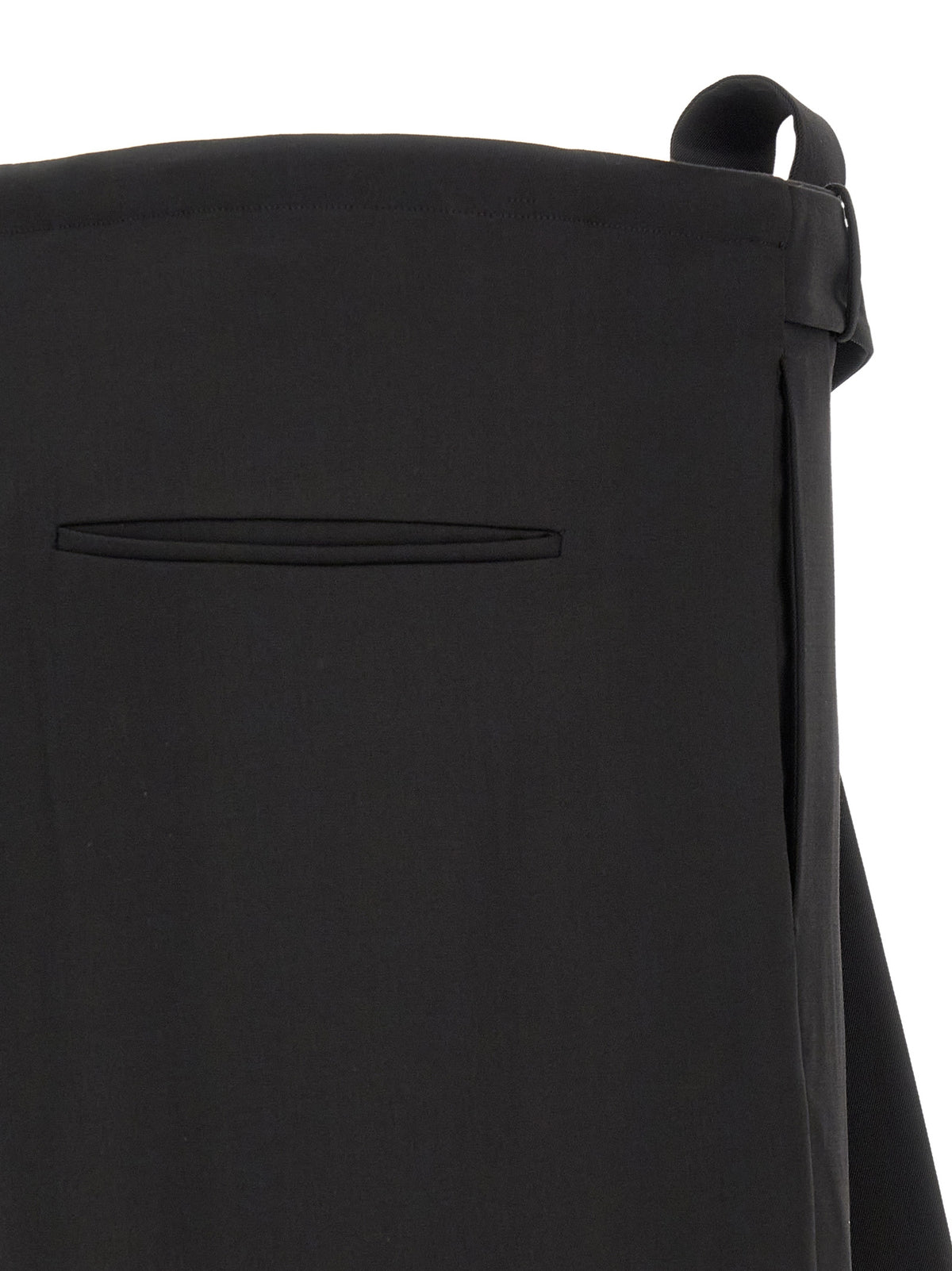 Black Virgin Wool Dress Pants