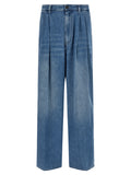 Marni Blue Cotton High-Waisted Jeans