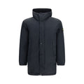 Stone Island Black Polyester Long Jacket