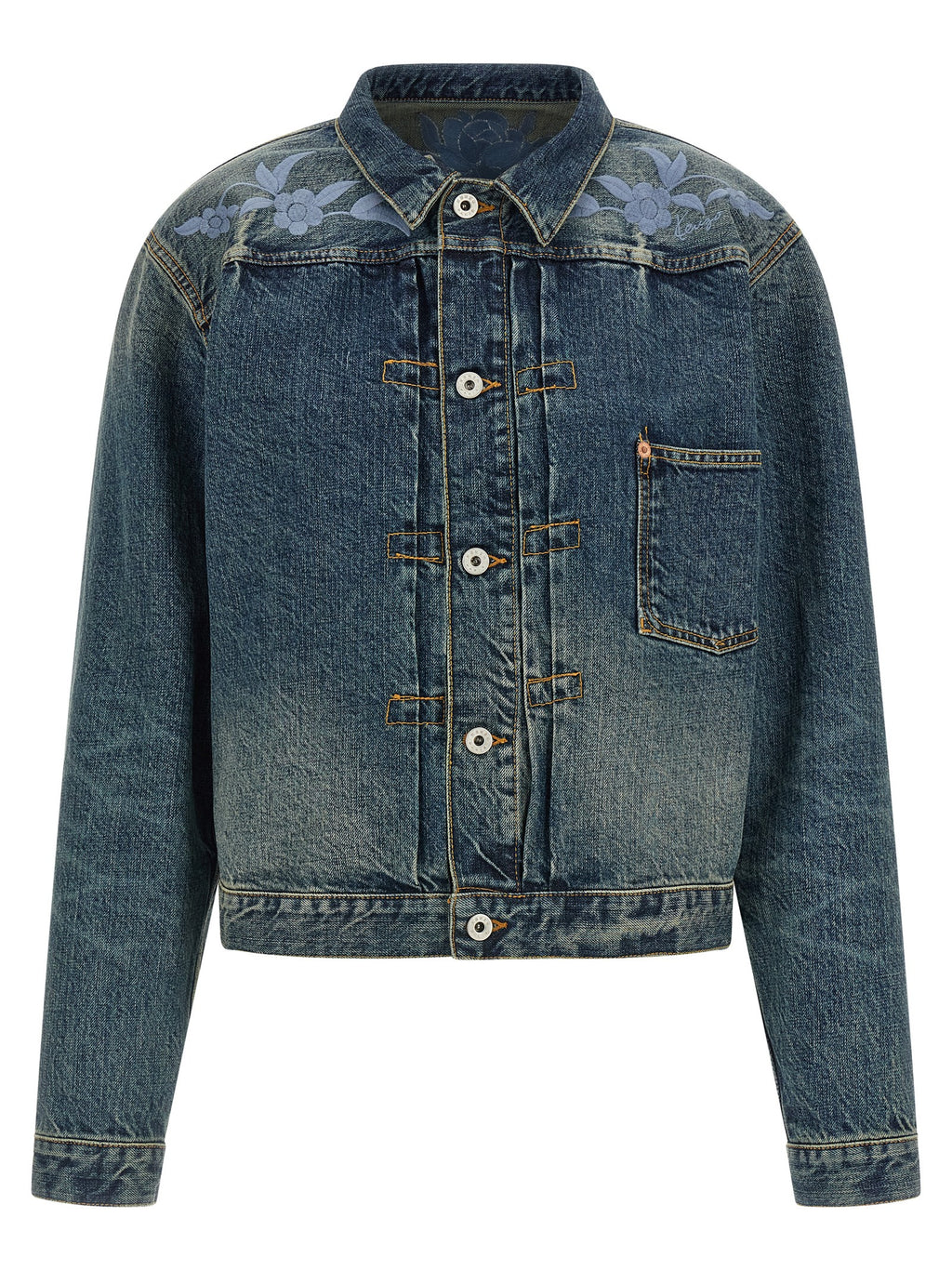 Blue Cotton Denim Jacket